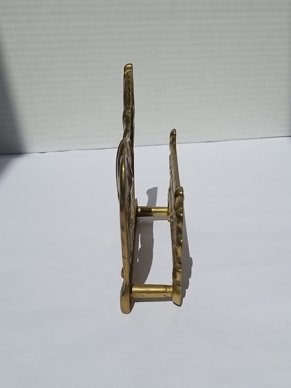 Vintage Brass Horse Napkin Envelope Holder - Picture 6 of 9